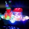 Sound Light Toy for Kids Electric Boat Musical Ship Gift for 3+ Years Boys Girls