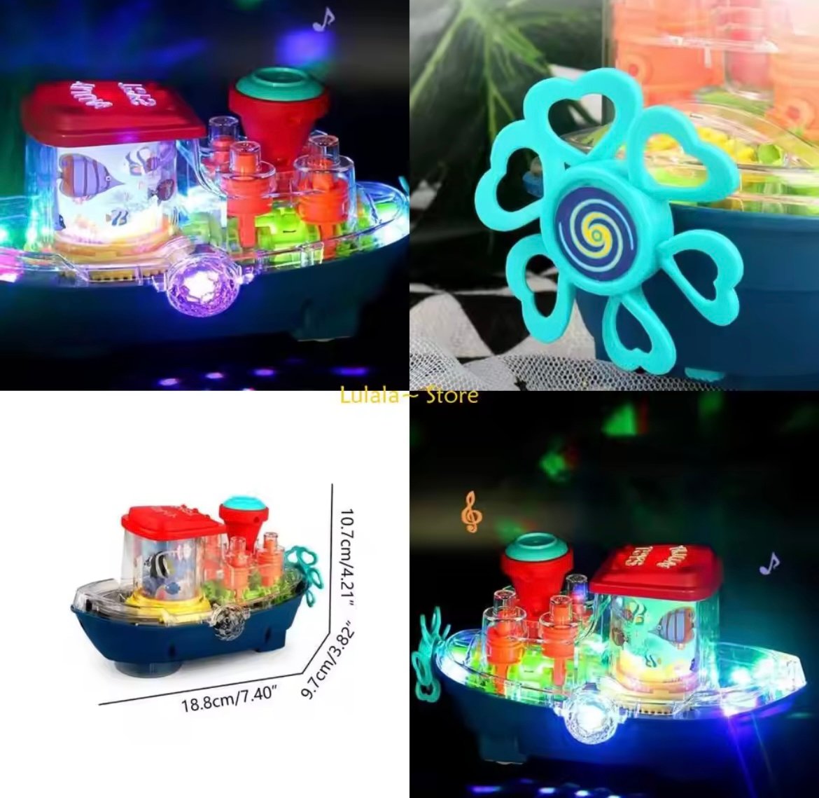 Sound Light Toy for Kids Electric Boat Musical Ship Gift for 3+ Years Boys Girls - Image 6